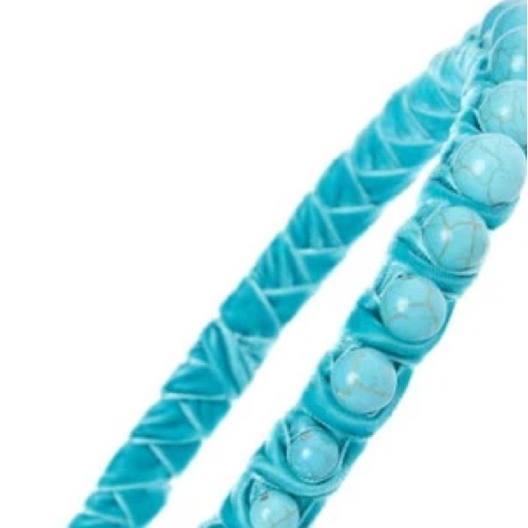 LELE SADOUGHI Graduated Stone Bead Headband - Pacific Sky - Picture 6 of 12